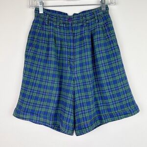 Vintage Kikomo Plaid Trouser Shorts